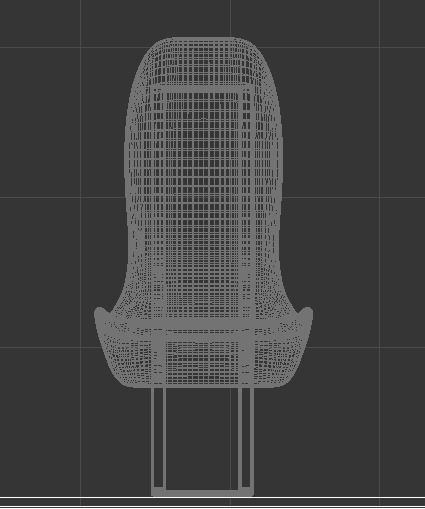 four dining table chairs Free 3D model_7