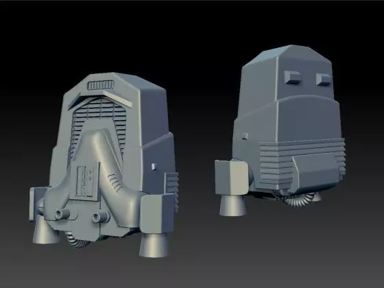 Imperial Jump Pack One12 and Full Size Props STL Combo 3D print model_0