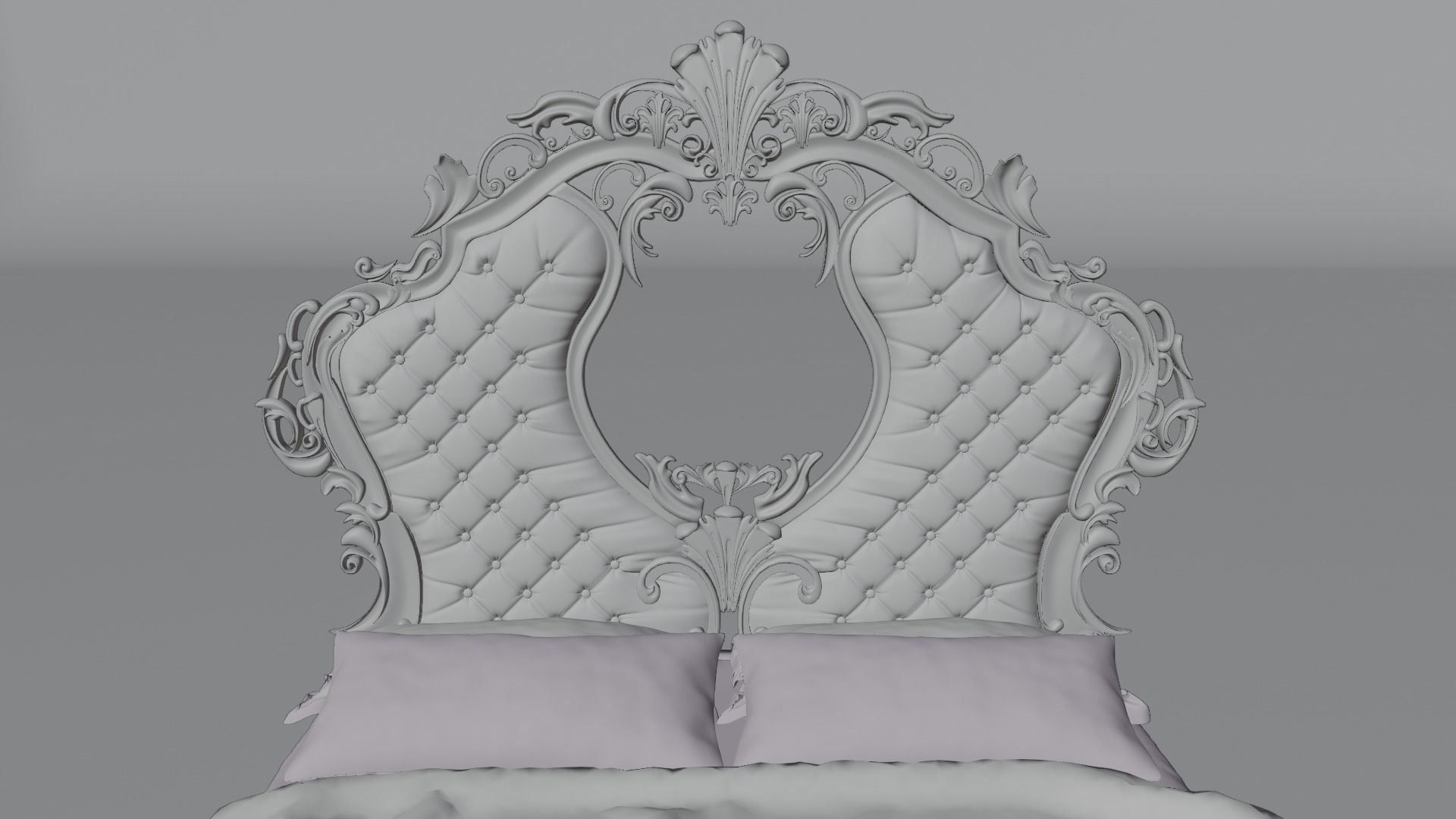 Luxury Bed 3D model_4