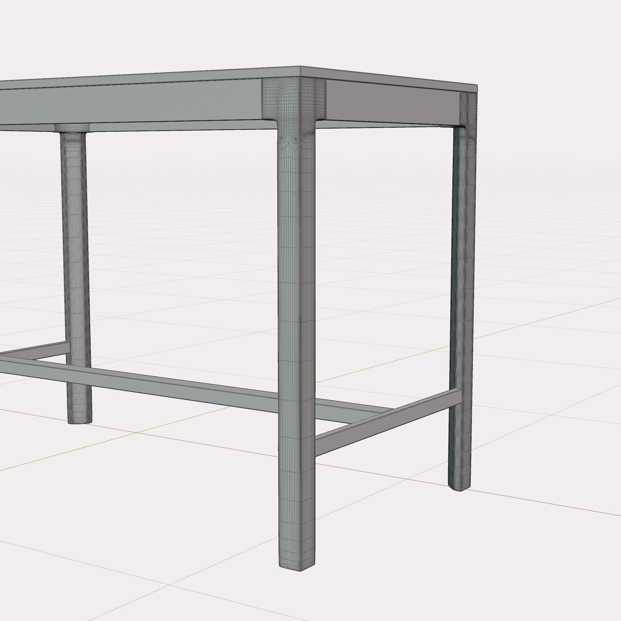 Bar table EKADALEN By IKEA 3D model_9