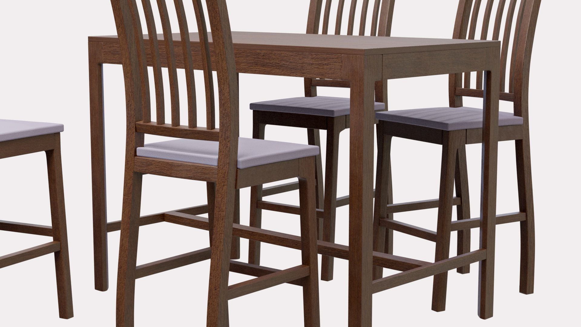 Bar table EKADALEN By IKEA 3D model_1