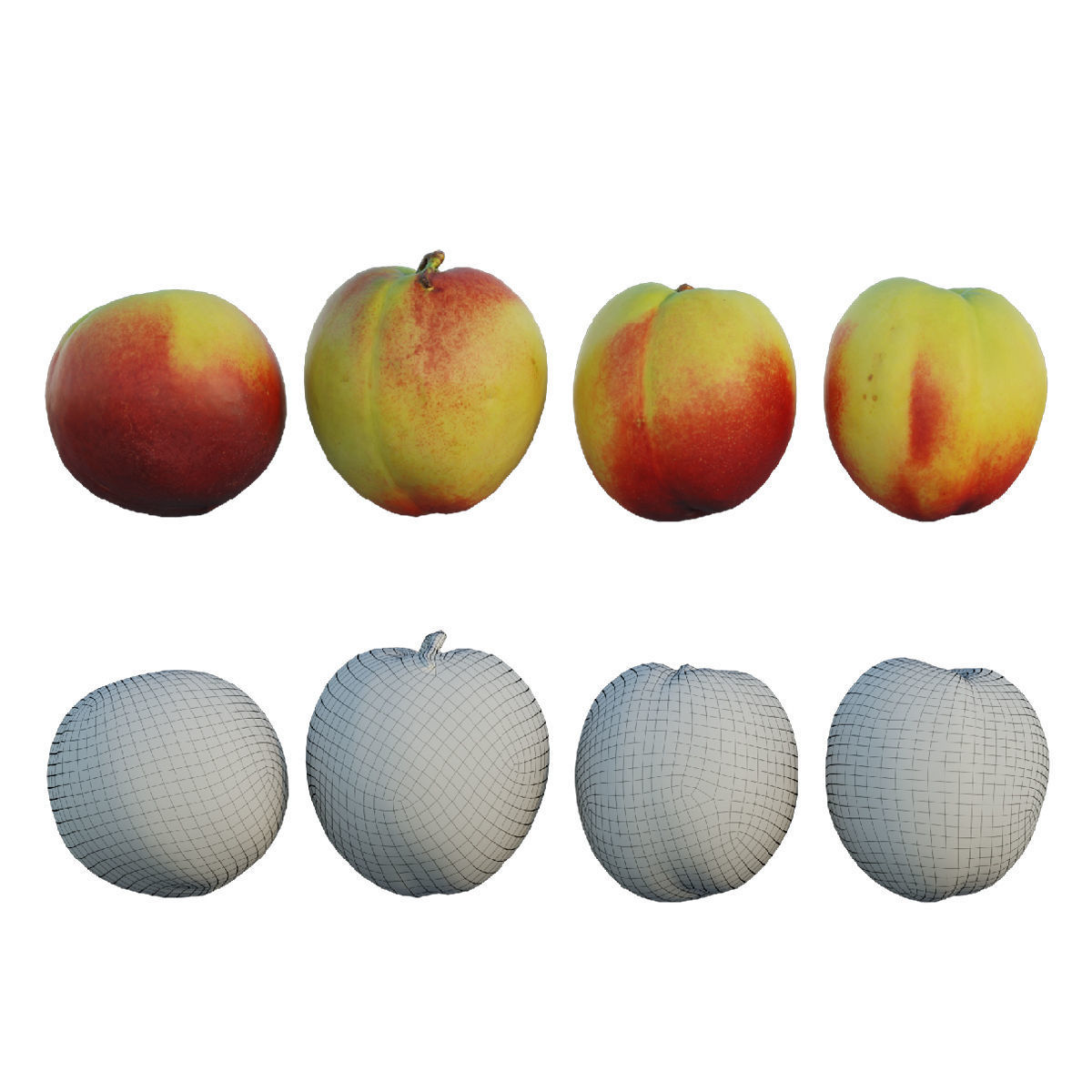 Peach 08 3D model_1