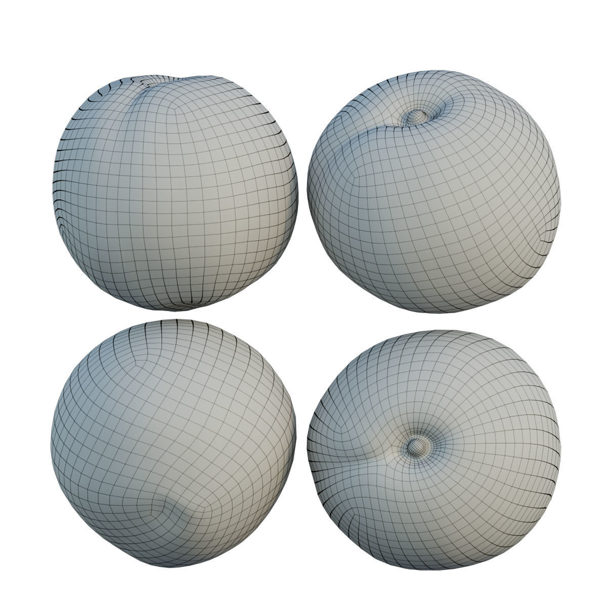 Peach 08 3D model_7