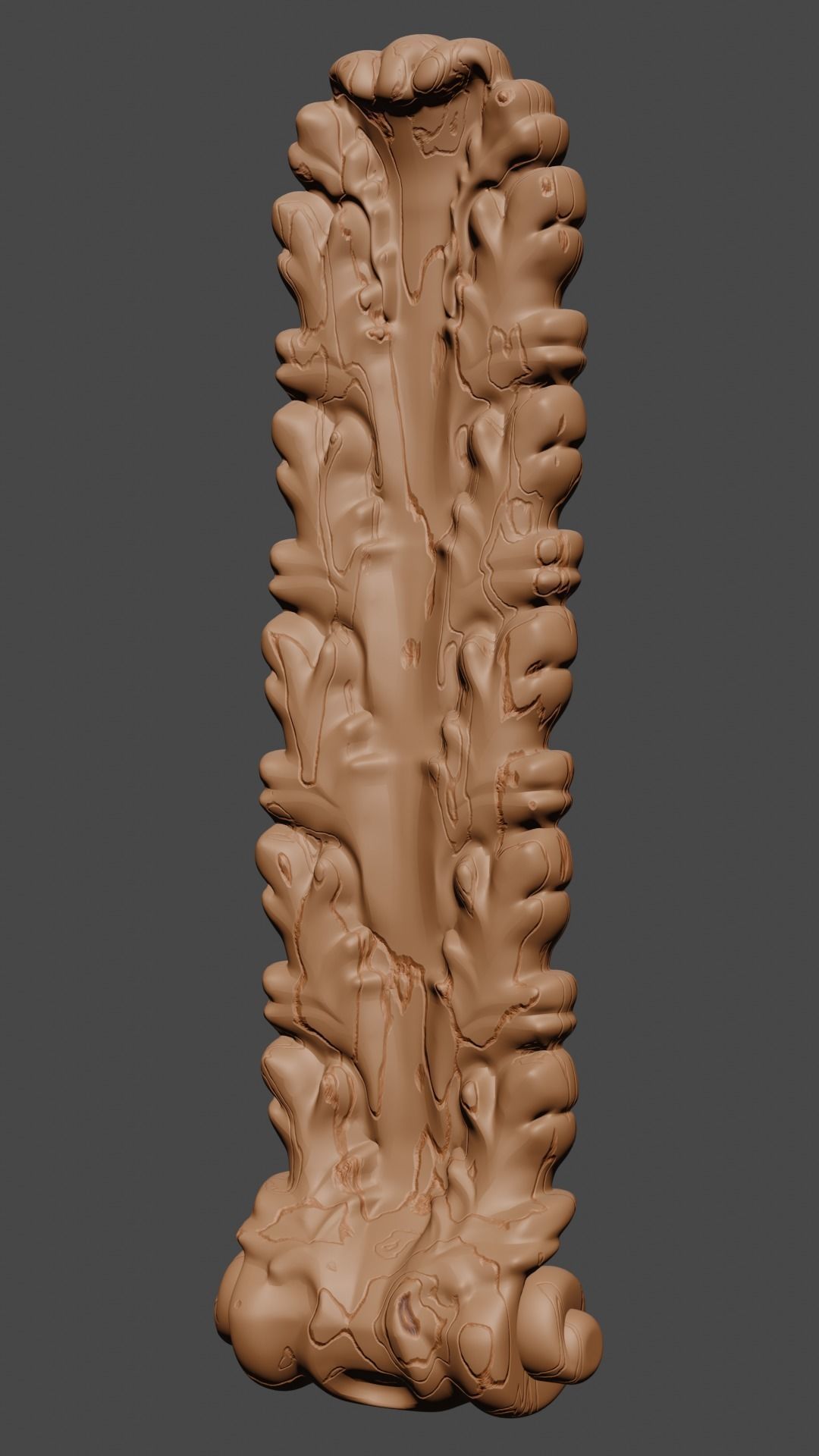 Floral Ornamental Leaf 3D model_2