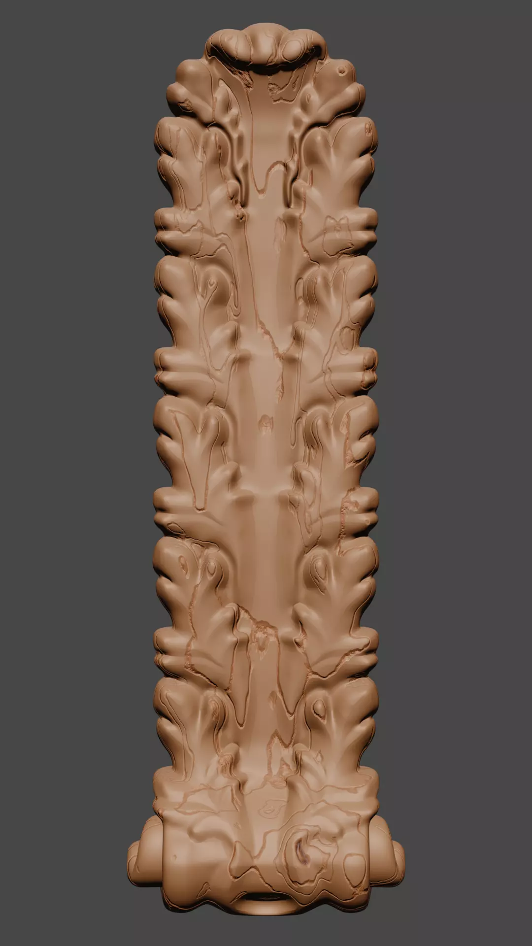 Floral Ornamental Leaf 3D model_0
