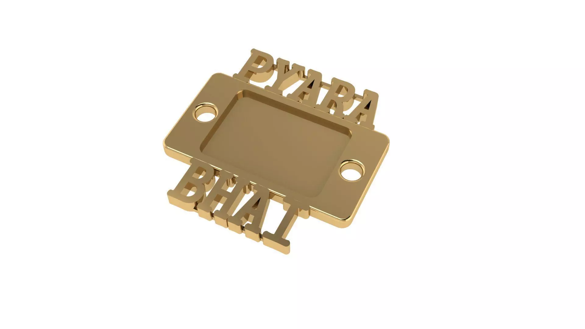 Rakhi Design with Picture 3D print model_0