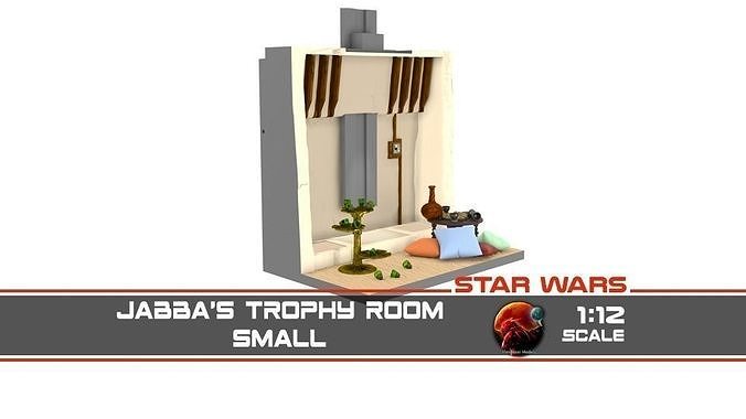 Jabbas Trophy Room Small 1-12 scale  3D print model