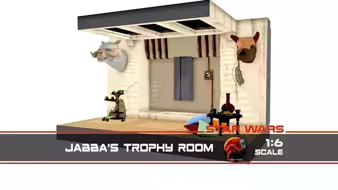 Jabbas Trophy Room Large 1-6 scale Hottoys