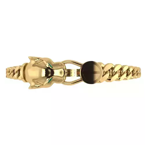 Panther bracelet 3D printable for gold and silver
