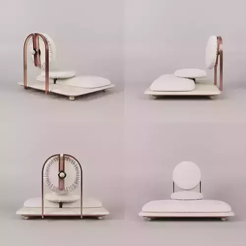 Asana Ground Chair by Mario Milana for Les Ateliers Courbet