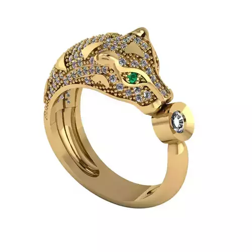 Panther bracelet 3D printable for gold and silver