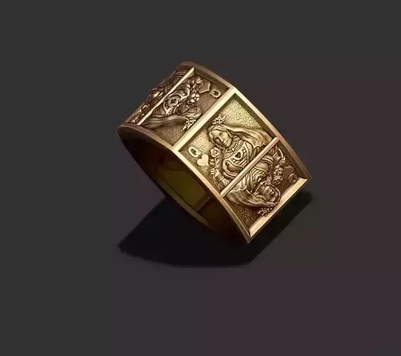 playing cards Queens pairs ring