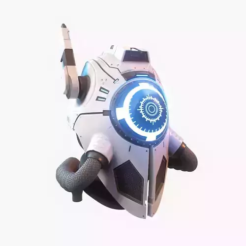 Sci fi alien futuristic helmet da1 3D model