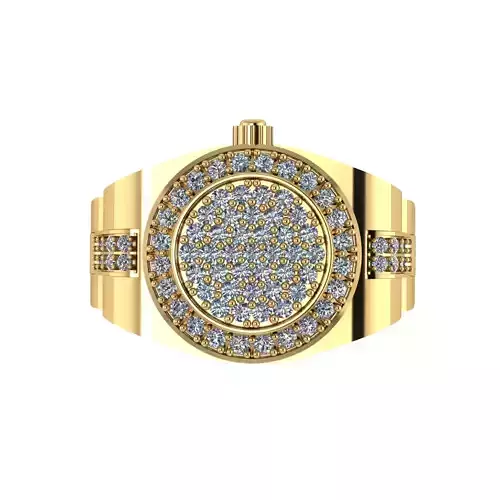 Man ring 3D printable for gold and silver