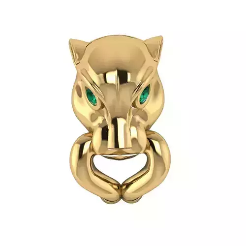 Panther pendant 3D printable for gold and silver
