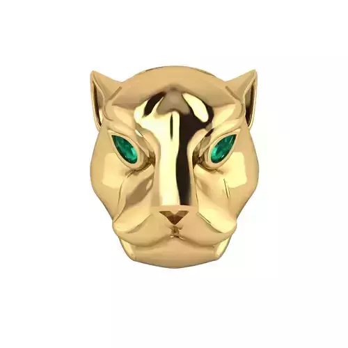 Panther pendant 3D printable for gold and silver