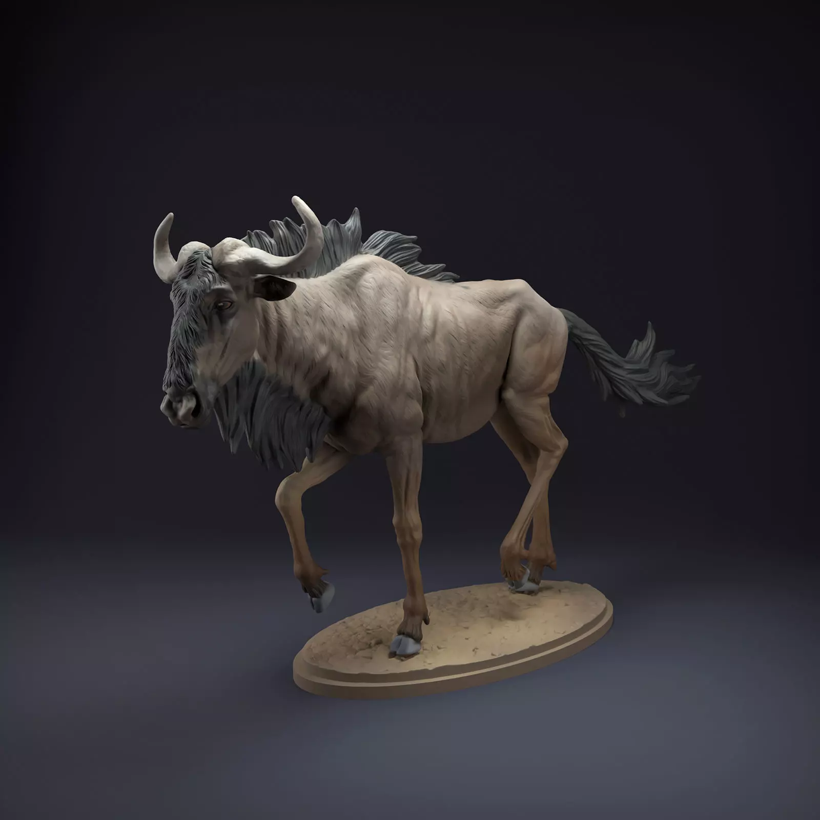 Wildebeest for 3D Printing 3D print model_0