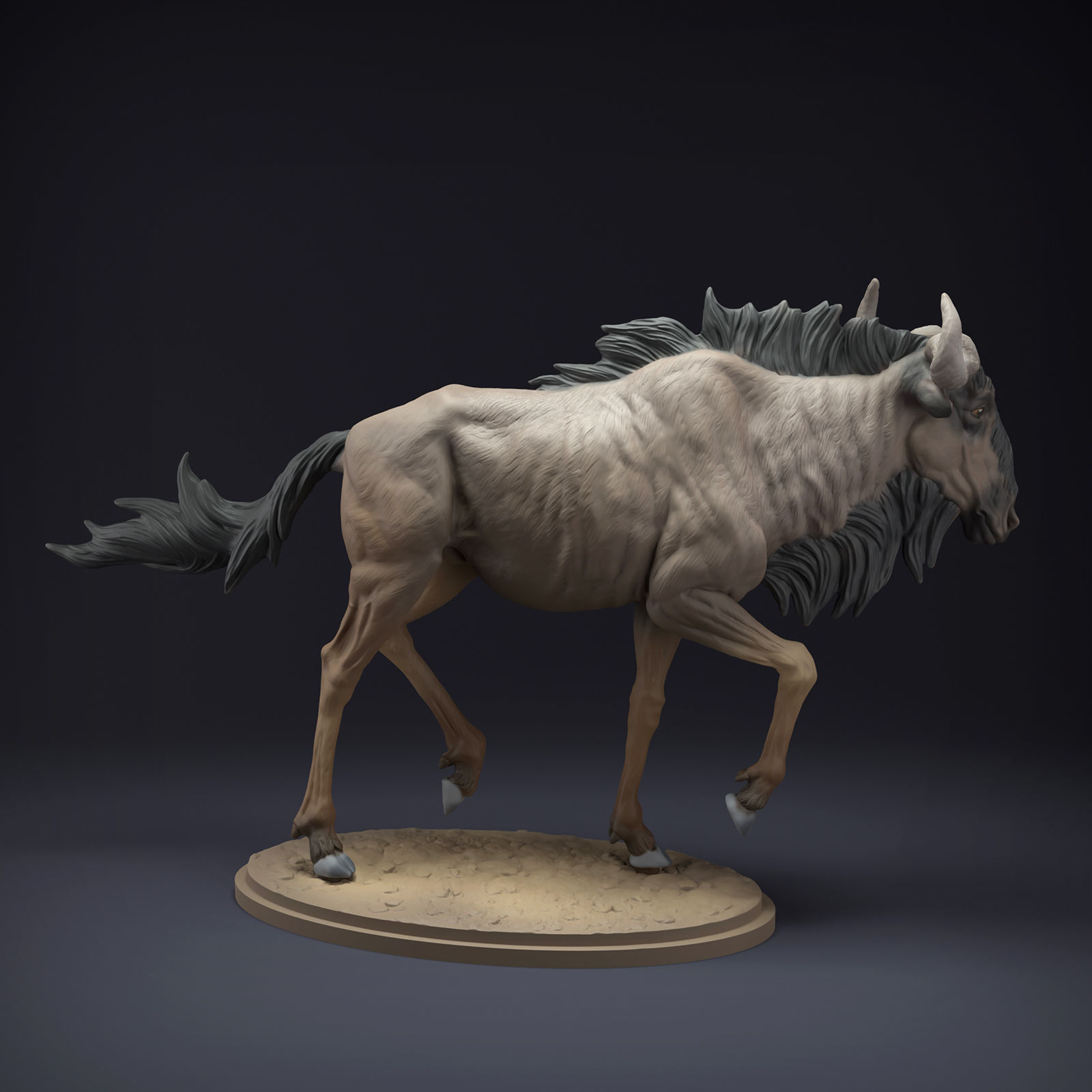 Wildebeest for 3D Printing 3D print model_4