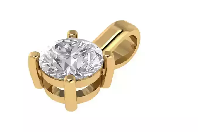 Single Diamond Pendant