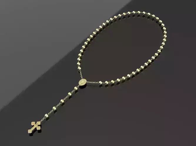rosary beads catholic cross chain 