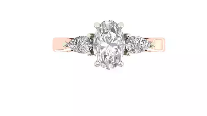 Beutiful diamond ring for women 3D print model