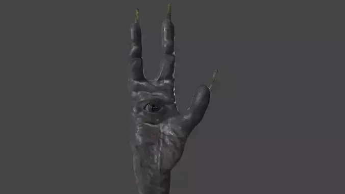 HAND-035 Rigged Right Hand