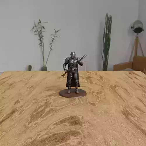 The Mandalorian Mini-Figure Low-poly 3D model