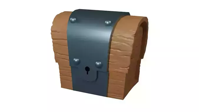 Wooden Treasure 3d Model