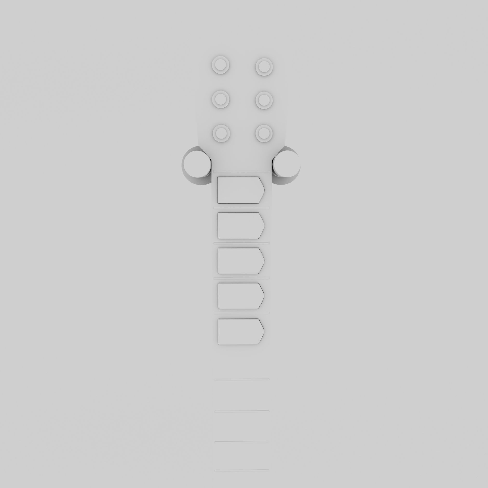 Guitar Hero Guitar 3d model 3D model_10