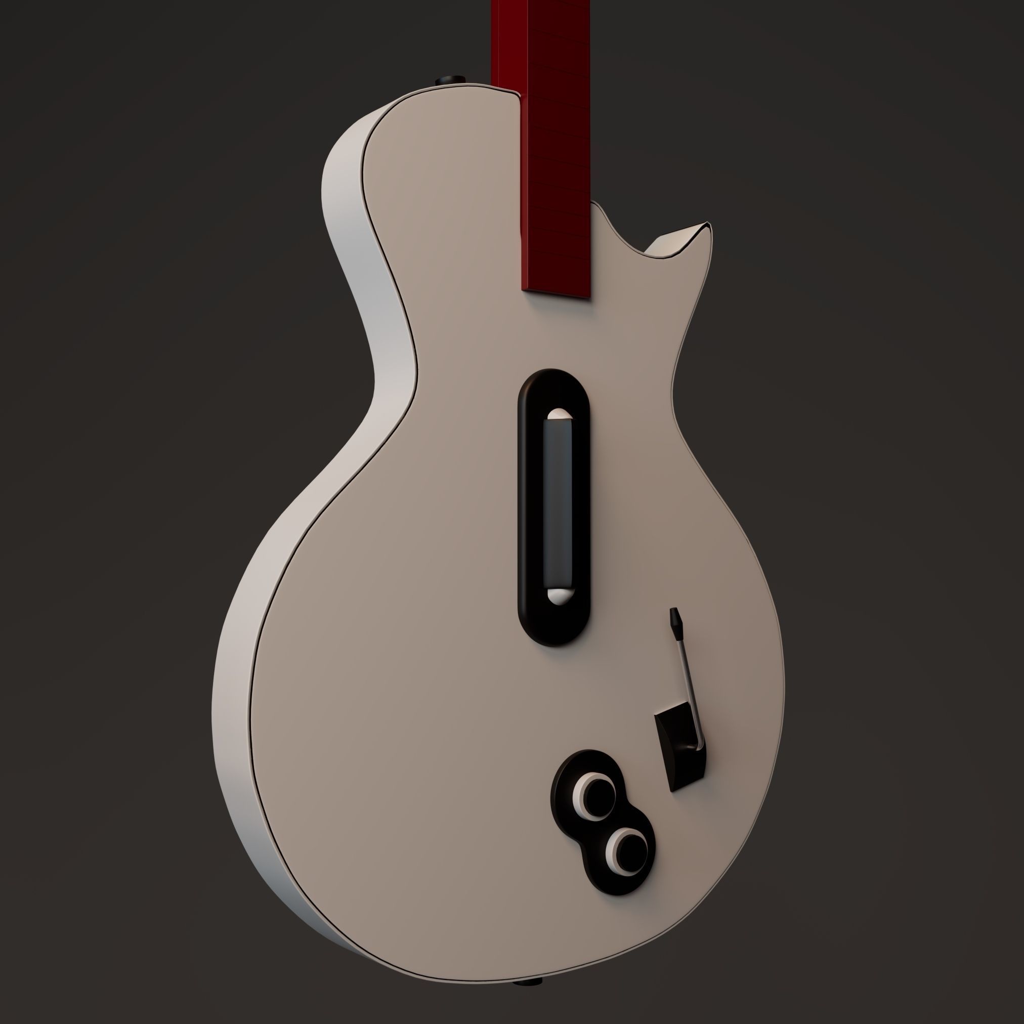 Guitar Hero Guitar 3d model 3D model_3