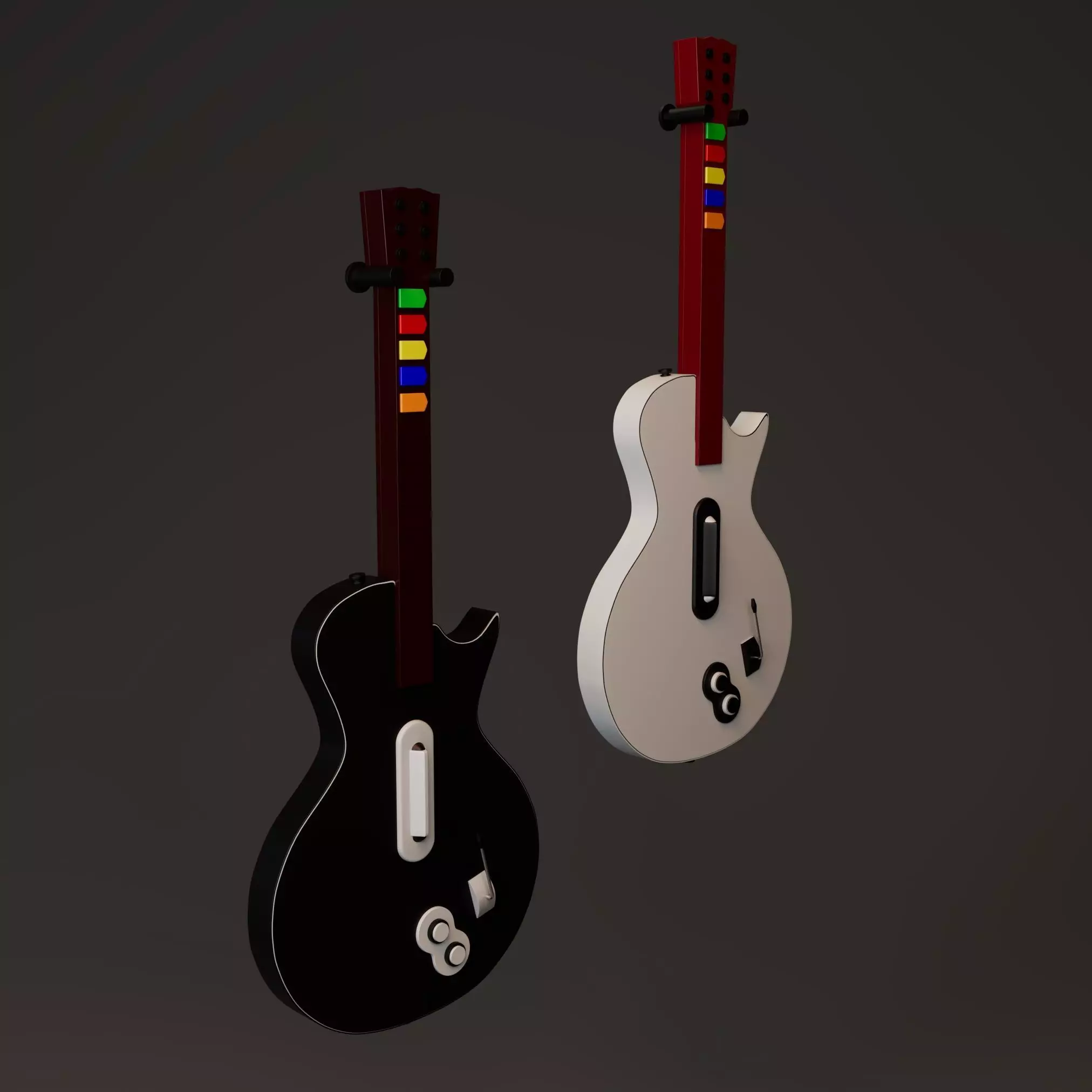 Guitar Hero Guitar 3d model 3D model_0