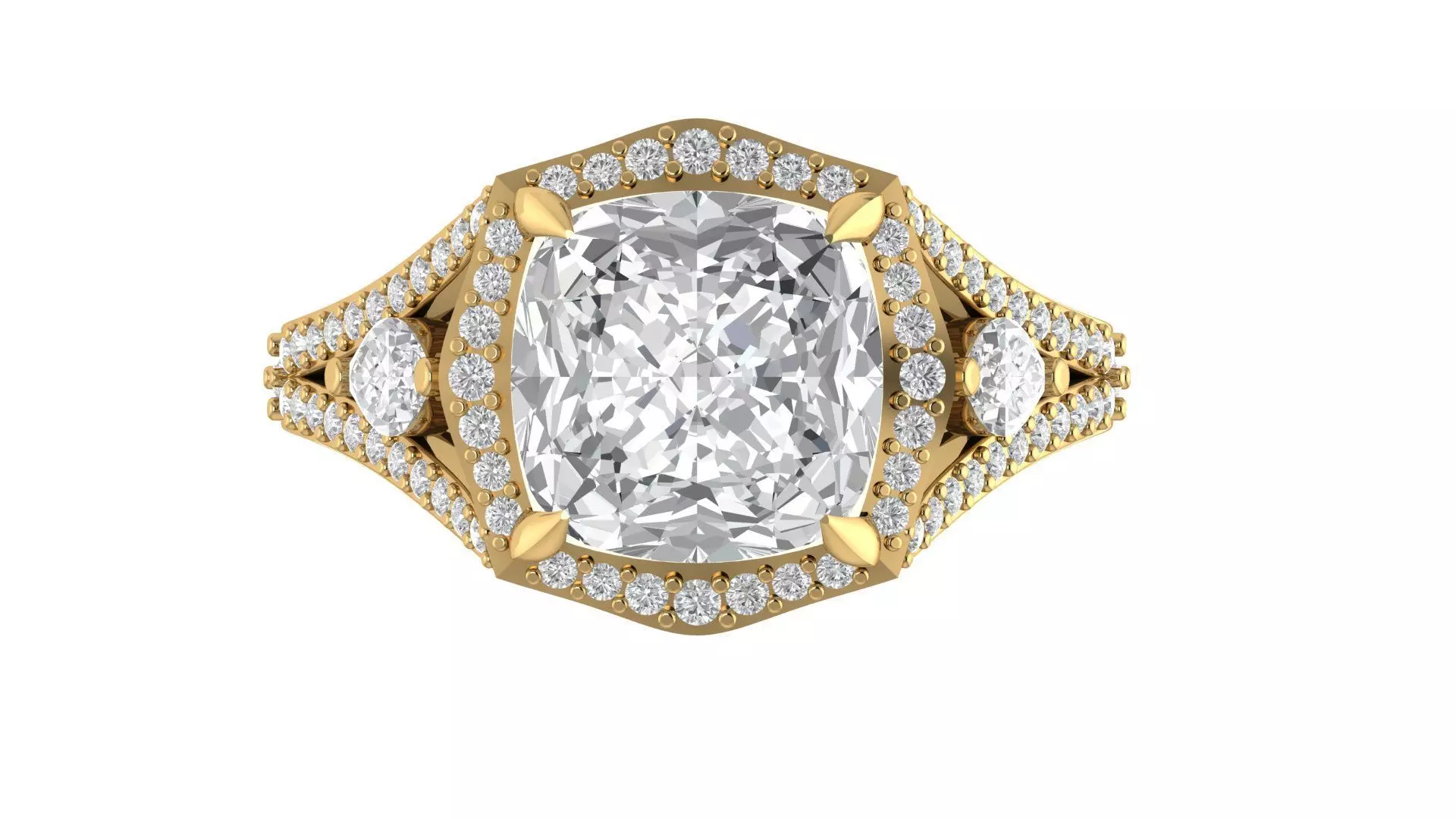 Diamond ring for her 3D print model_0