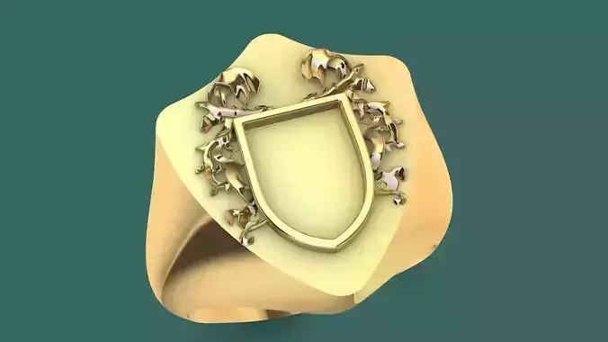 heraldry signet ring stl verified