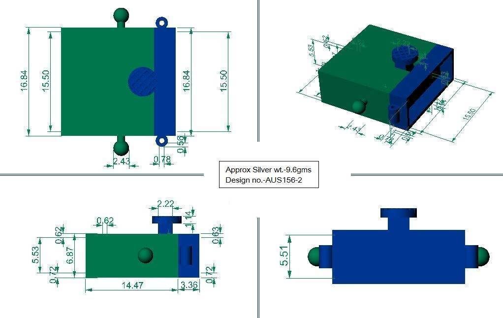 Braclet lock 3D model_2