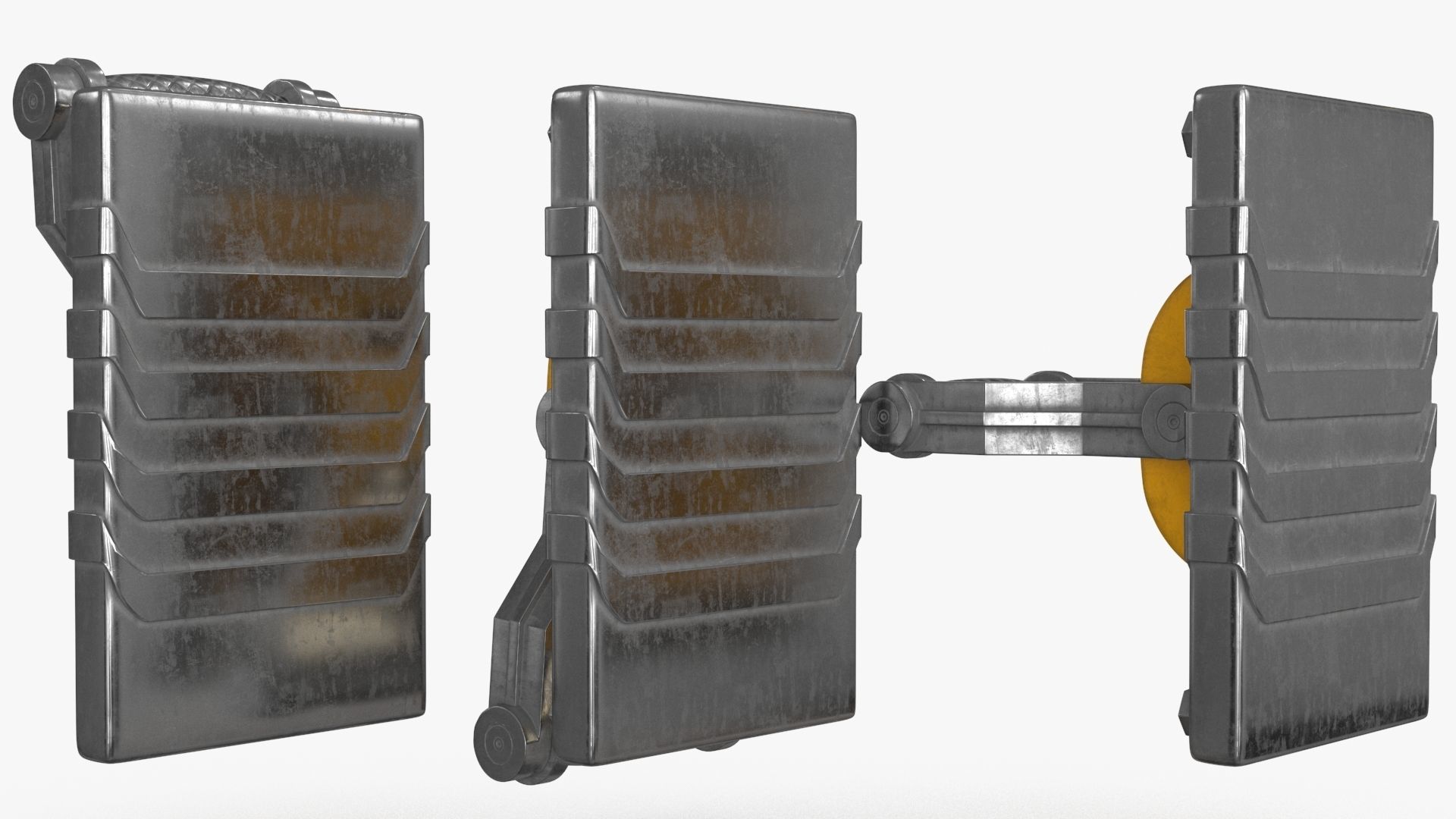 Industrial Power Switch Low-poly 3D model_10