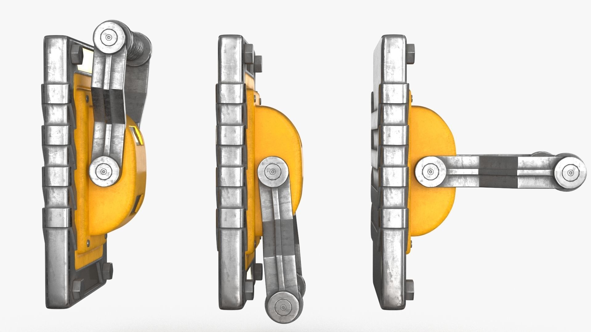 Industrial Power Switch Low-poly 3D model_8