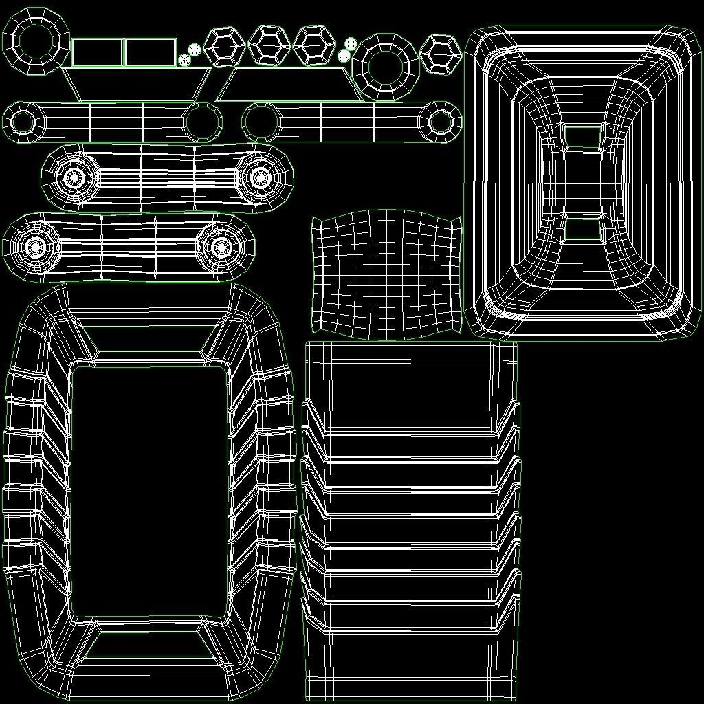 Industrial Power Switch Low-poly 3D model_14