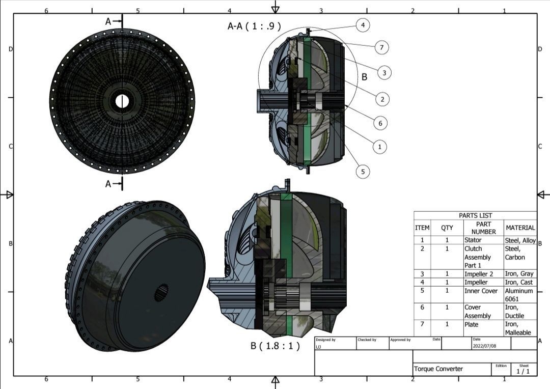 Torque Converter  3D model_6