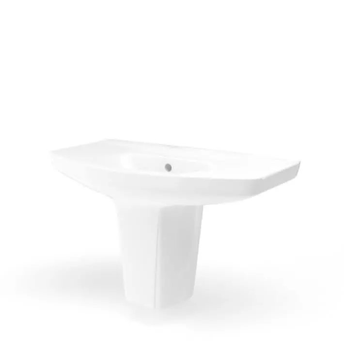 Modern T Shape Sink Basin 3D model_0