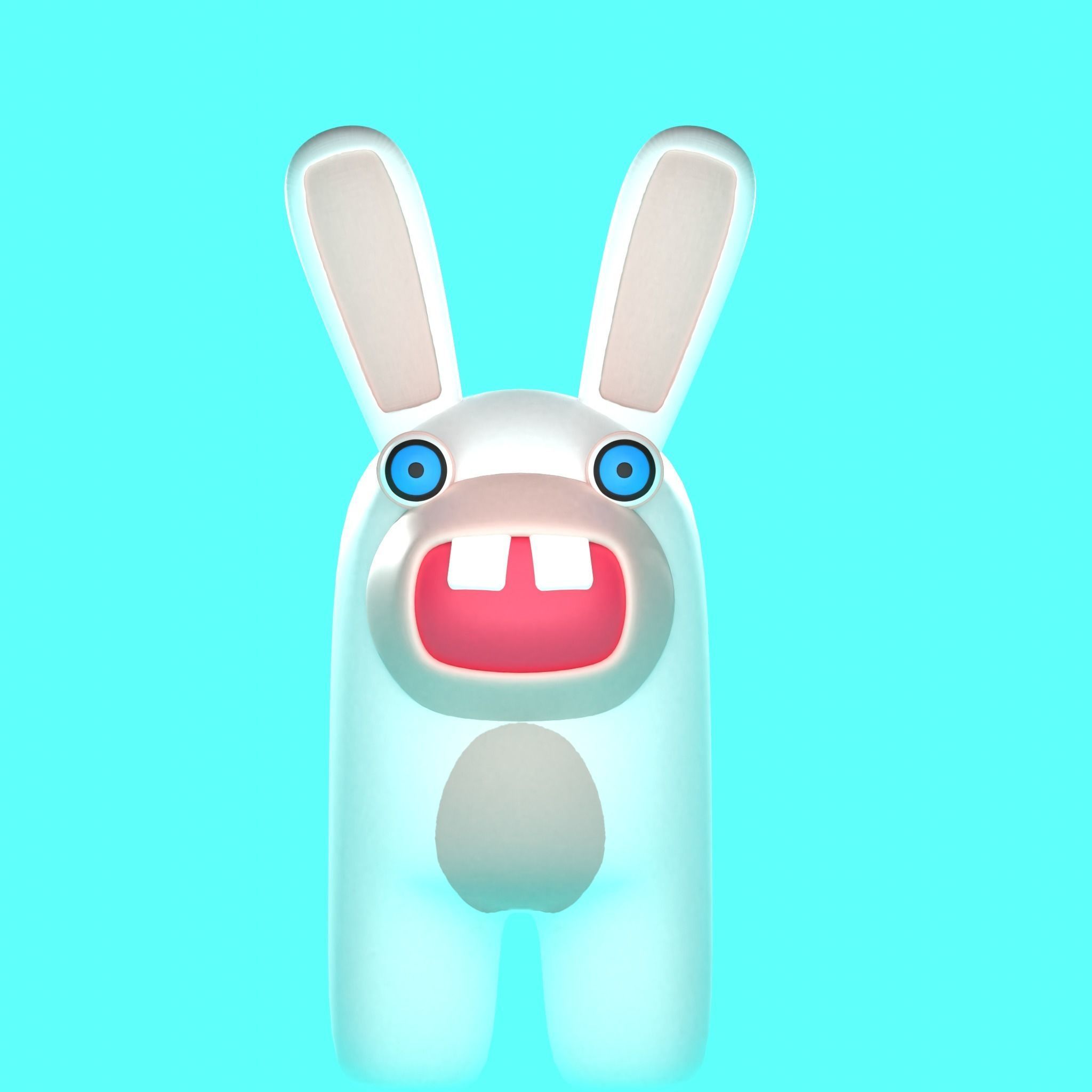 Rabbids Among Us Figure 3D print model_1