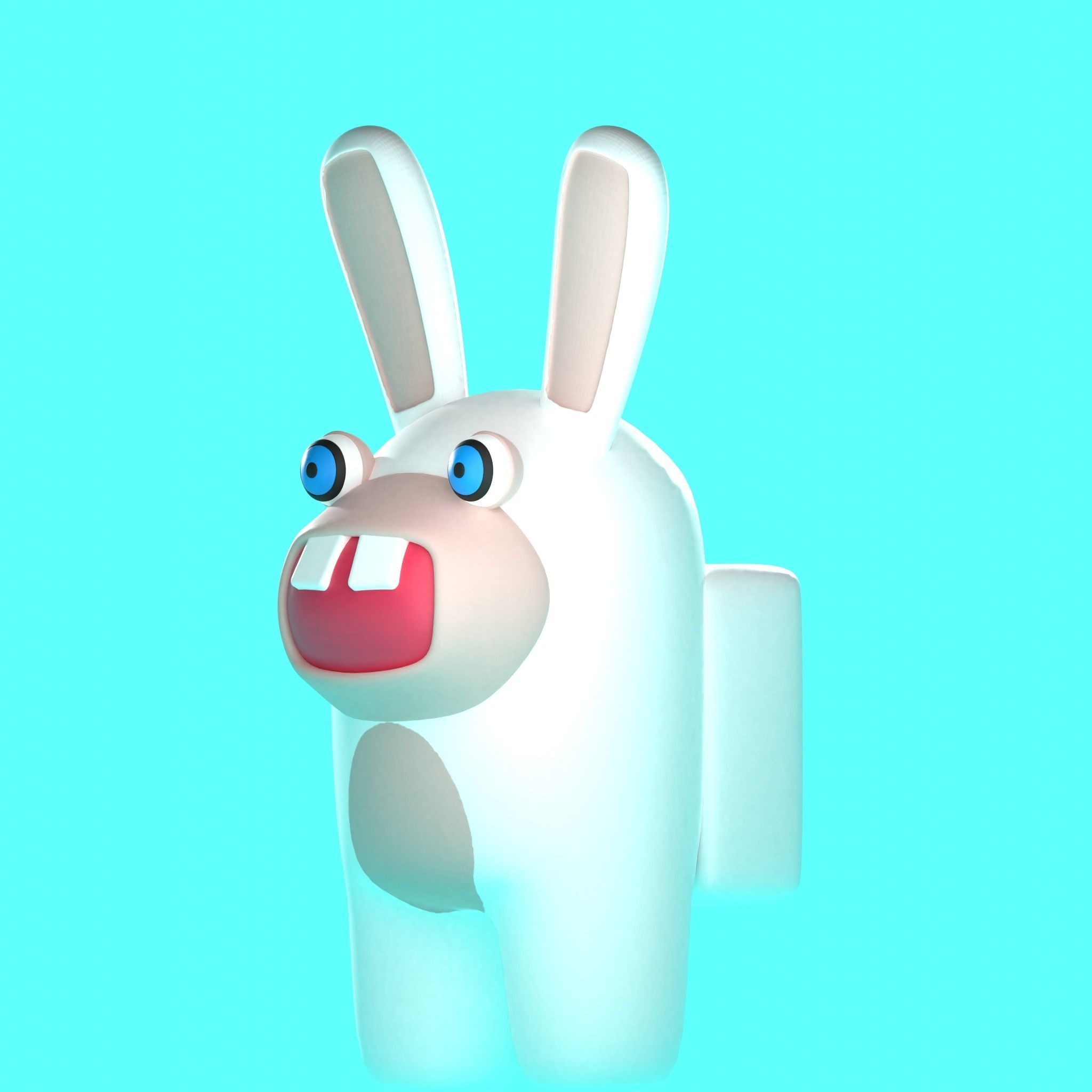 Rabbids Among Us Figure 3D print model_2