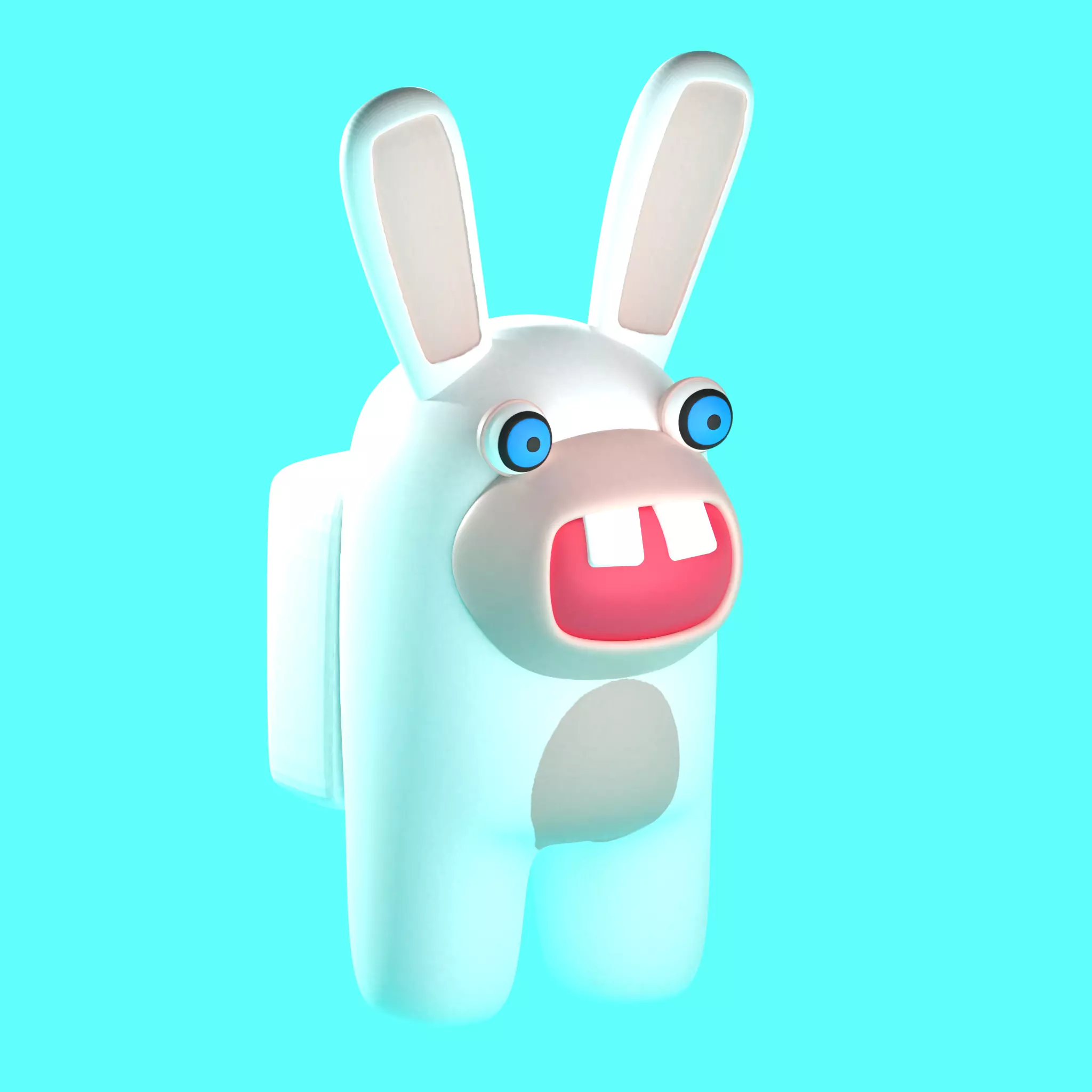 Rabbids Among Us Figure 3D print model_0