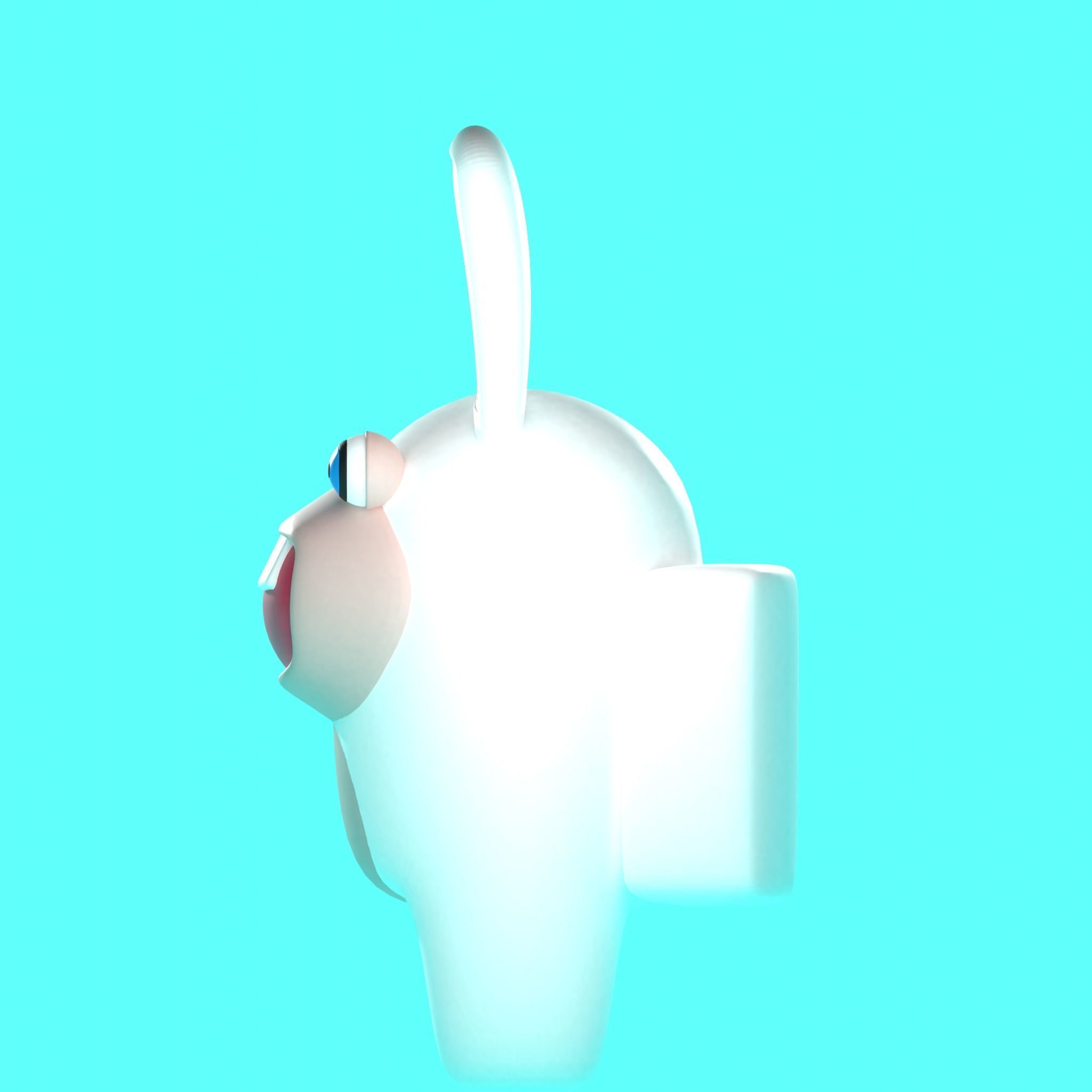 Rabbids Among Us Figure 3D print model_3