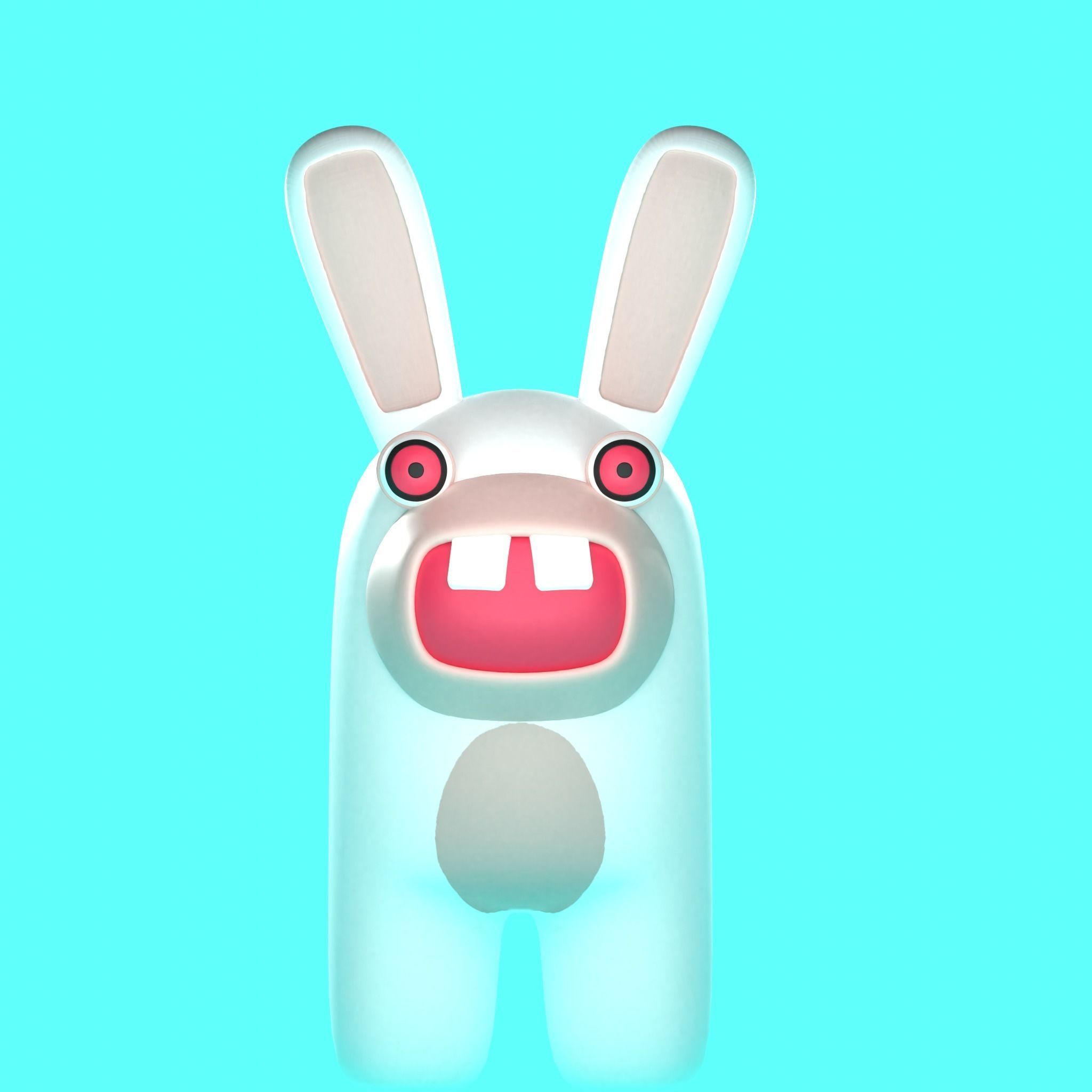 Rabbids Among Us Figure 3D print model_6