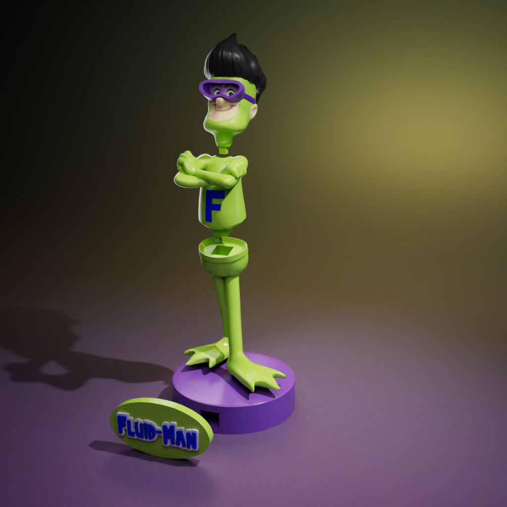 Flui-Man-The Impossibles 3D print model_1