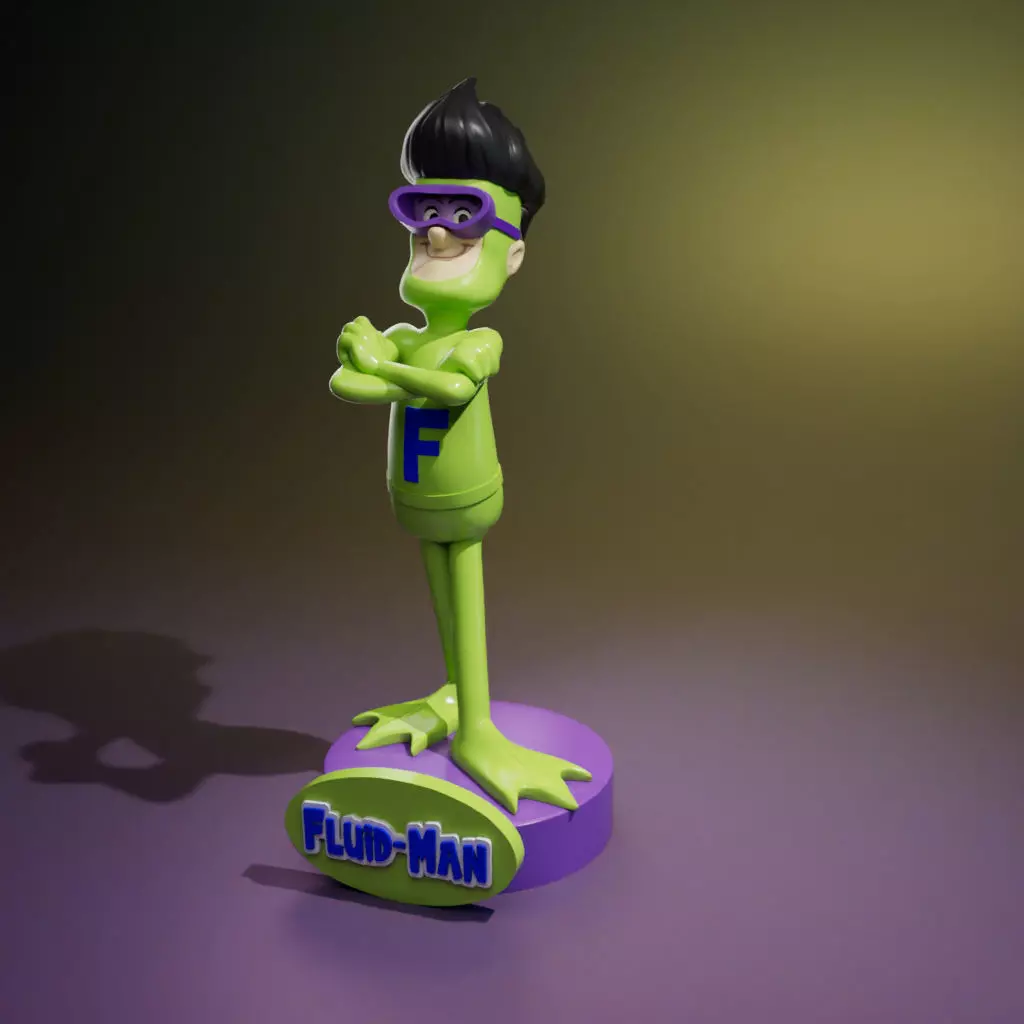 Flui-Man-The Impossibles 3D print model_0