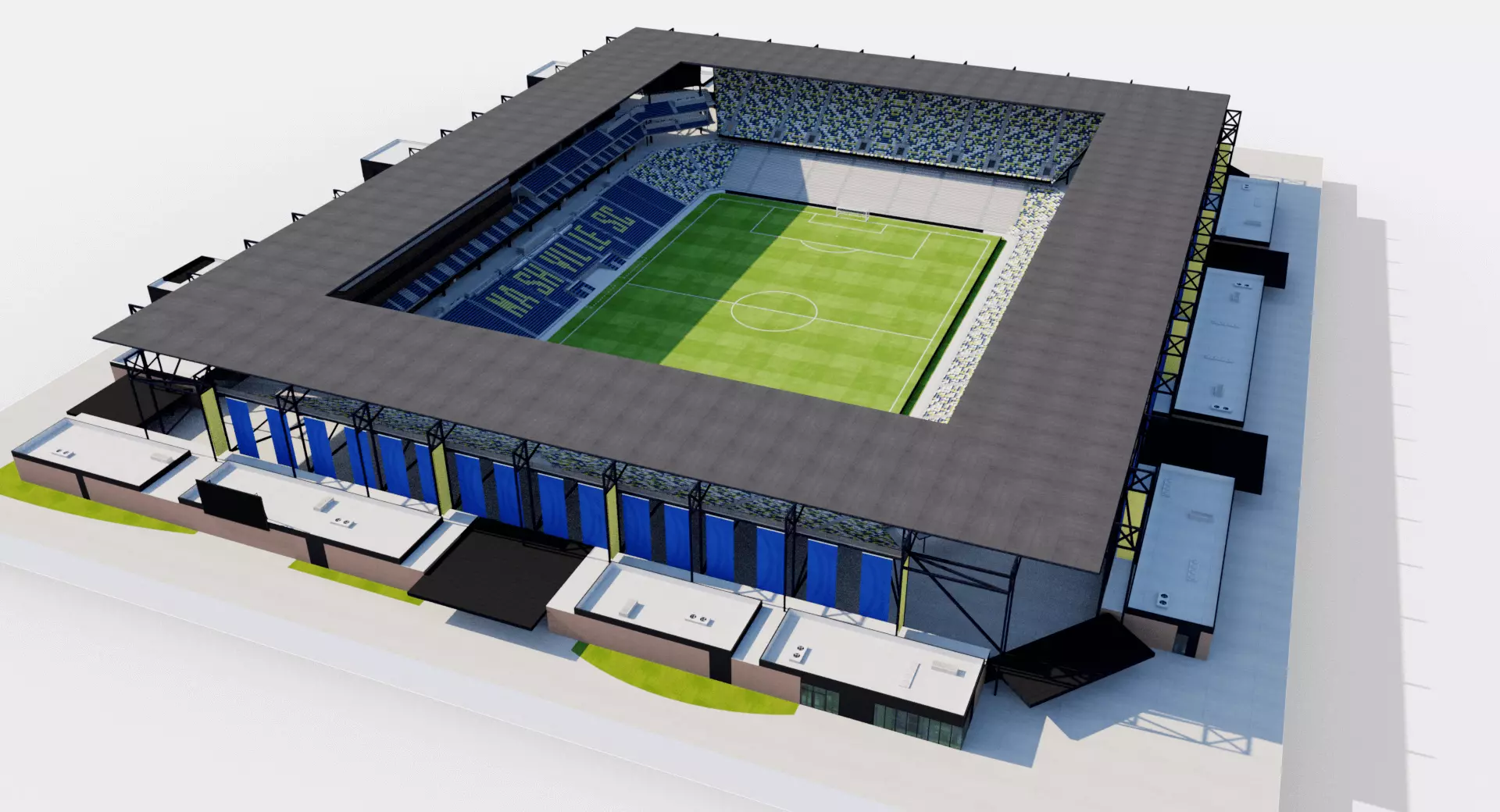 Geodis Park - Nashville - USA 3D model_0