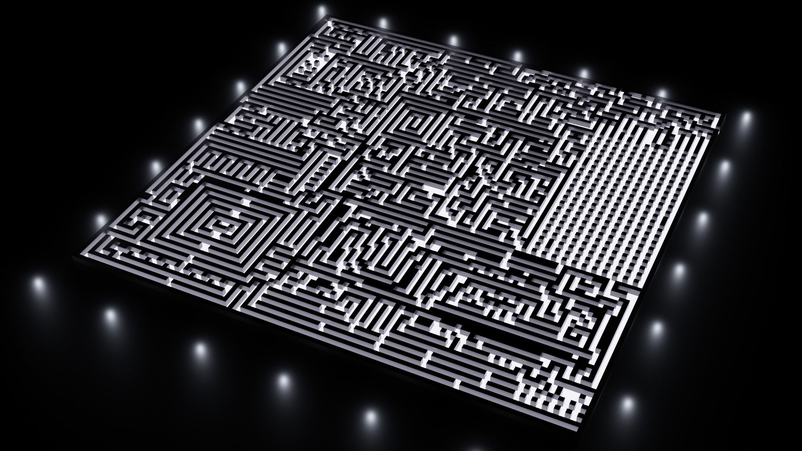 XL Gigantic Maze v3 Low-poly 3D model_4