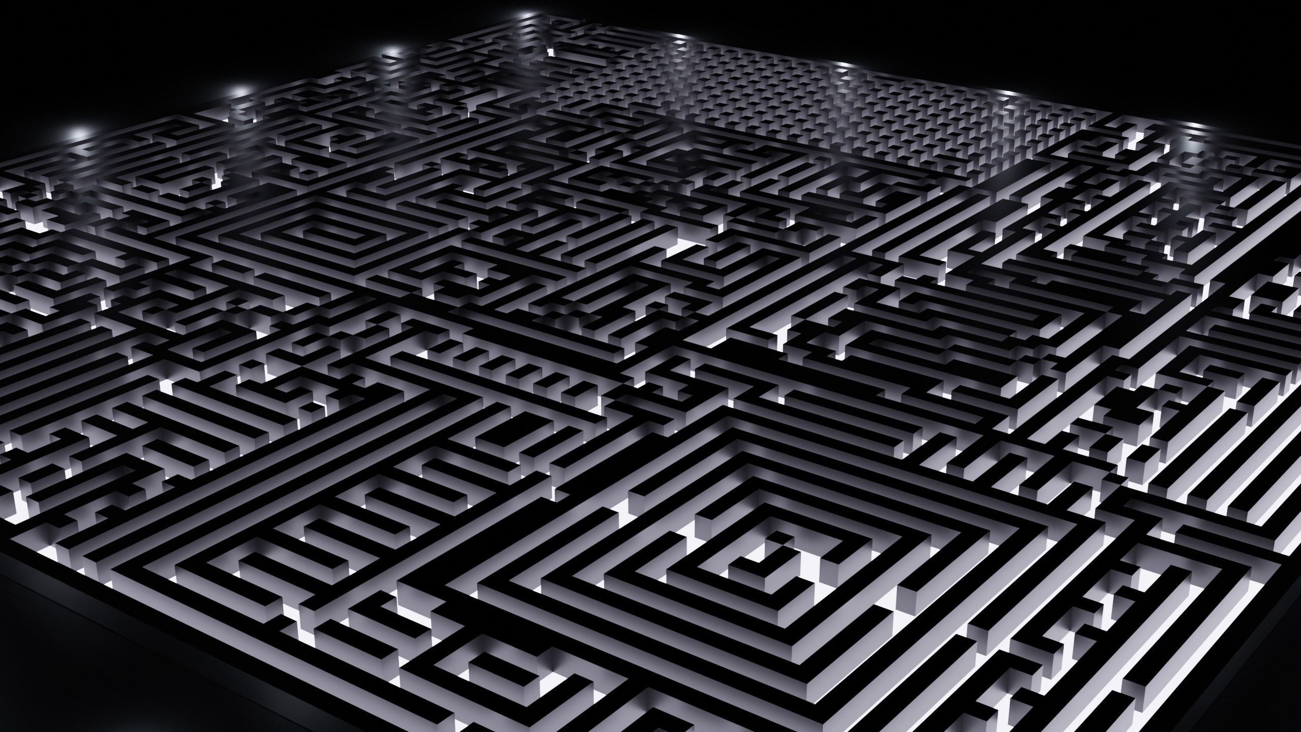 XL Gigantic Maze v3 Low-poly 3D model_3