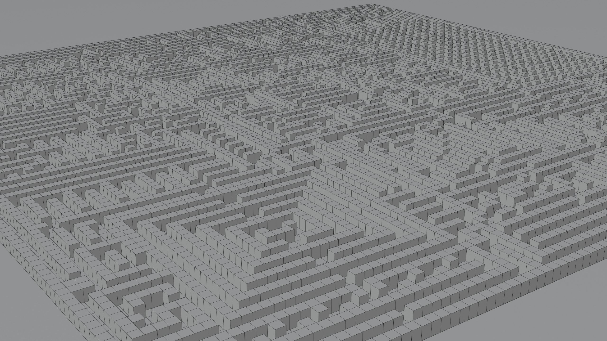 XL Gigantic Maze v3 Low-poly 3D model_8